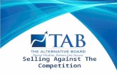 Selling Against The Competition. Learning Objectives  Understand TAB’s core business  Understand competitors’ core business  Learn what differentiates.