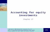 27-1 Copyright  2006 McGraw-Hill Australia Pty Ltd PPTs t/a New Zealand Financial Accounting 3e by Grant Samkin Slides prepared by Grant Samkin and Annika.