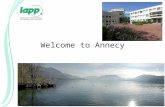 Welcome to Annecy A.Jeremie. Workshop rooms The sessions will take place in the « Salle des Sommets » (3rd floor round building). The coffee breaks will.