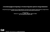 2-Arachidonoylglycerol Signaling in Forebrain Regulates Systemic Energy Metabolism Kwang-Mook Jung, Jason R. Clapper, Jin Fu, Giuseppe D'Agostino, Ana.