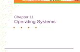 Chapter 11 Operating Systems. Outline Functional overview of an operating system Process management Resource allocation CPU allocation Memory allocation.