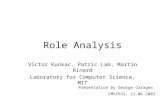 Role Analysis Victor Kunkac, Patric Lam, Martin Rinard Laboratory for Computer Science, MIT Presentation by George Caragea CMSC631, 11.06.2003.