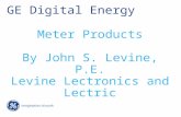 GE Digital Energy Meter Products By John S. Levine, P.E. Levine Lectronics and Lectric.