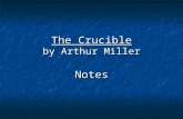 The Crucible by Arthur Miller Notes. Who Were the Puritans? Religious reformers who were critical of the Church of England Religious reformers who were.