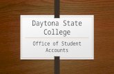 Daytona State College Office of Student Accounts.