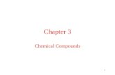 1 Chapter 3 Chemical Compounds. 2 Chemical Formulas; Molecular and Ionic Substances The chemical formula of a substance is a notation using atomic symbols.