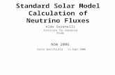 Standard Solar Model Calculation of Neutrino Fluxes Aldo Serenelli Institute for Advanced Study NOW 2006 Conca Specchiulla 11-Sept-2006.