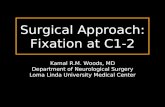Surgical Approach: Fixation at C1-2 Kamal R.M. Woods, MD Department of Neurological Surgery Loma Linda University Medical Center.