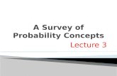 Lecture 3.  Define probability.  Explain the terms experiment, event and outcome.  Describe the classical, empirical, and subjective approaches to.