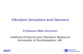 Vibration Actuators and Sensors Professor Mike Brennan Institute of Sound and Vibration Research University of Southampton, UK.