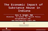 Eric R. Wright, PhD Director, IU Center for Health Policy ewright@iupui.edu  The Economic Impact of Substance Abuse in Indiana.