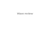 Wave review. Transverse Wave 5. trough Longitudinal wave.