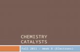 CHEMISTRY CATALYSTS Fall 2011 – Week 8 (Electrons)