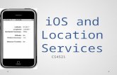 IOS and Location Services CS4521. Core Location Core Location Framework to determine the current latitude and longitude of a device Core Location uses.
