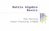 Matrix Algebra Basics Pam Perlich Urban Planning 5/6020.