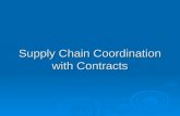Supply Chain Coordination with Contracts. A Typical Supply Chain.