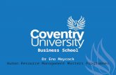 Business School Dr Eno Maycock Human Resource Management Masters Programmes.