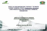 EFFECT OF INCORPORATING “OXYDOL ® ” IN WHITE SHRIMP FARMING PONDS Litopenaeus vannamei OVER PRODUCTION AND PHYSICAL-CHEMICAL PARAMETERS MARCELO ATEHORTUA.