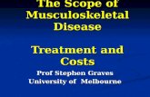 The Scope of Musculoskeletal Disease Treatment and Costs Prof Stephen Graves University of Melbourne.