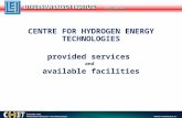 CENTRE FOR HYDROGEN ENERGY TECHNOLOGIES provided services and available facilities.