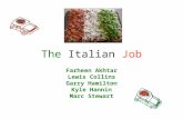 The Italian Job Farheen Akhtar Lewis Collins Garry Hamilton Kyle Hannin Marc Stewart.