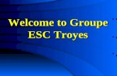 Welcome to Groupe ESC Troyes. Contents  Groupe ESC Troyes - Presentation - Programmes - Evolution  International Relations  International Relations.