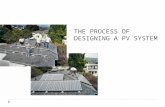 THE PROCESS OF DESIGNING A PV SYSTEM. Potential of Solar Energy in Palestine  it has about 3000 sunshine hours per year  annual average of solar radiation.