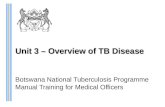 Unit 3 – Overview of TB Disease Botswana National Tuberculosis Programme Manual Training for Medical Officers.