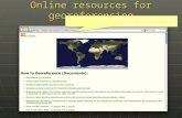 Online resources for georeferencing  .