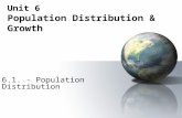 Unit 6 Population Distribution & Growth 6.1. - Population Distribution.