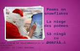 Poems on snowflakes La niege des poèmes Să ningă cu poezii !