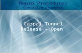 Carpal Tunnel Release - Open Neuro Procedures Operative Sequence.