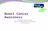 Bowel Cancer Awareness Claire Stephenson Health Promotion & Outreach Coordinator.