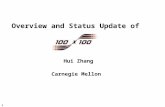 1 Overview and Status Update of Hui Zhang Carnegie Mellon.