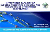 LOGO INVESTMENT CAPACITY OF ELECTRO-TECHNICAL INDUSTRY AND PROSPECTS OF INVESTMENT COOPERATION ELECTRONICS AND ELECTRO-TECHNICAL INDUSTRY Mr. Tabriz DJALILOV.