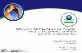 0 Enterprise Data Architecture Program Office of Environmental Information Enterprise Architecture Team Overview Presentation for CIO Biweekly Kevin J.