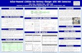 Solar-Powered Lithium-Ion Battery Charger with USB Connector MOTIVATION DESIGN SPECIFICATIONS SCHEMATICS AND SIMULATIONS DATA AND RESULTS BACKGROUND DISCUSSION.