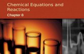 Chemical Equations and Reactions Chapter 8. Describing Chemical Reactions Section 1.