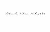 Pleural Fluid Analysis. ll- pleural fluid analysis It comprises of -pleural fluid appearance - Biochemical tests ( Protein, LDH). -Cytological tests (