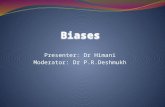 Presenter: Dr Himani Moderator: Dr P.R.Deshmukh. Framework Introduction Terms to understand Types of bias Selection bias and types of selection bias Information.