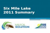 Six Mile Lake 2011 Summary. Weevil Biology  Native to North America and Long Lake  Original host plant is native Northern watermilfoil  Entirely aquatic,