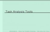 ERGONOMICS :: TRAIN-THE-TRAINER PROGRAM :: TASK ANALYSIS TOOLS Task Analysis Tools.