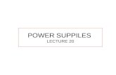 POWER SUPPILES LECTURE 20. LINEAR POWER SUPPLY  Circuit Skills: Power Supply.