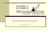 Human Resources Policies Bob Inzer, Clerk and Comptroller March 2014.
