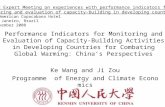 Performance Indicators for Monitoring and Evaluation of Capacity-Building Activities in Developing Countries for Combating Global Warming: China’s Perspectives.