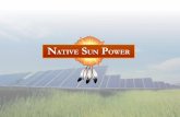 NSP All-in-One Solar Company - Manufacturer - Developer - Construction - Operations Welcome to an ALL NEW Solar Plan from the heart of our Native Land.