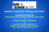 Diabetes Awareness, Training, and Action Program Developed by: Wake Forest Baptist Hospital Diabetes Care Center & American Diabetes Association & Nursing.