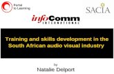 By Natalie Delport by Training and skills development in the South African audio visual industry.