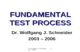 Dr. Wolfgang J. Schneider 2003 - 2006 FUNDAMENTAL TEST PROCESS Dr. Wolfgang J. Schneider 2003 – 2006.