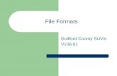 File Formats Guilford County SciVis V106.01. File Formats Every time you create a document or a graphic on a computer, the item is saved with a particular.
